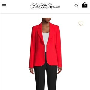 Elie Tahari Red Blazer